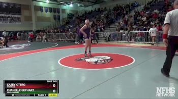 143 lbs Champ. Round 2 - Casey Otero, Norwalk vs Chanelle Gephart, Yucca Valley