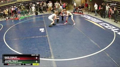 92 lbs Cons. Round 4 - Jaxten Tracy, Aviator Wrestling Academy vs Kace Conley, Team Boulder Jr Eagles