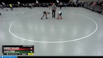 78 lbs Champ. Round 2 - Garrett Williams, Summit Wrestling Academy vs Flynn Crabb, Team Nazar Training Center