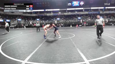 128 lbs Consolation - Joseph Drewry, Wave Wrestling Club vs Zayden Teson, Warrenton