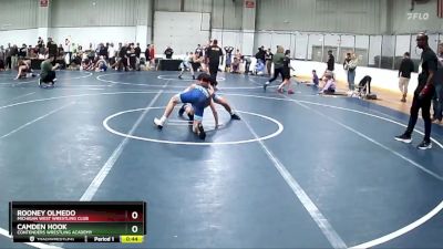 110 lbs Cons. Semi - Rooney Olmedo, Michigan West Wrestling Club vs Camden Hook, Contenders Wrestling Academy