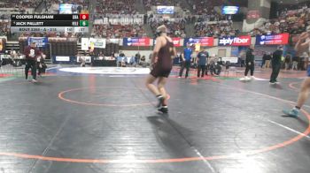 A - 215 lbs Cons. Semi - Jack Pallett, Fergus (Lewistown) vs Cooper Fulgham, Sidney / Fairview