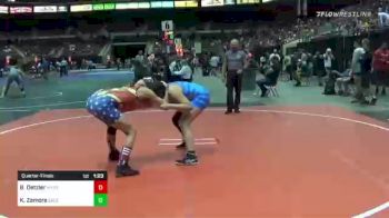 130 lbs Quarterfinal - Bailie Detzler, Myrtle Point Mat Club vs Kristal Zamora, Salem Elite