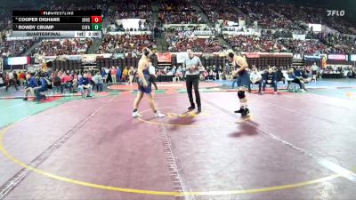 A - 190 lbs Quarterfinal - Rowdy Crump, Columbia Falls vs Cooper Dighans, East Helena