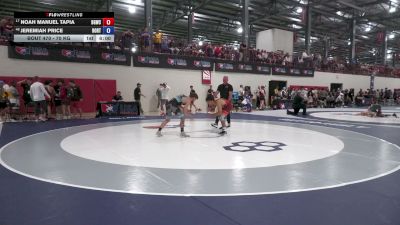 70 kg Champ. Rd Of 64 - Noah Manuel Tapia, Blue & Gold Wrestling Club vs Jeremiah Price, Boone RTC