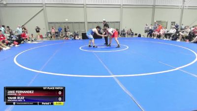 215 lbs Placement Matches (8 Team) - Jake Fernandez, Missouri vs Yahir Ruiz, Arkansas Red