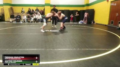 140 lbs Round 3 - Santino Solinger, Carolina Reapers vs Trennan Singleton, Grizzlies Wrestling Club