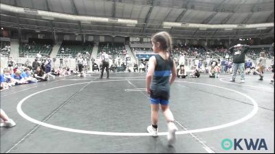 49 lbs Quarterfinal - Kayne Felix, Keystone Kids Wrestling Club vs Sadie Beavers, Harrah Little League Wrestling
