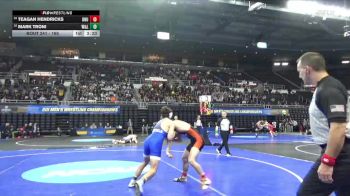 165 lbs Cons. Round 3 - Teagan Hendricks, Ohio Northern vs Mark Troni, Wash. & Lee