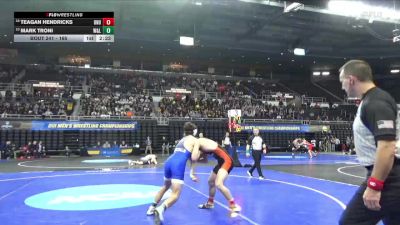 165 lbs Cons. Round 3 - Teagan Hendricks, Ohio Northern vs Mark Troni, Wash. & Lee