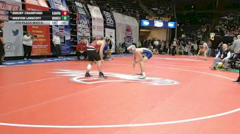 157 Class 1 lbs 5th Place Match - Weston Linscott, Brookfield vs Emory Crawford, El Dorado Springs