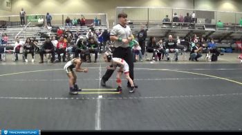 40 lbs Round 1 (4 Team) - Easton Sanders, Contenders WA Blue vs Josiah Salazar, ARES Black