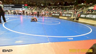 80 lbs 3rd Place - Easton Terrell, Team Tulsa Wrestling Club vs Bob Gillies, Pursuit