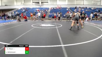 153 lbs Cons. Round 2 - Danny Moon, Warsaw vs Jack Whitehead, Maurer Coughlin Wrestling Club