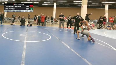 88 lbs 3rd Place Match - Jayden Alcantara, Silverback Wrestling Fort Worth vs Jack Flores, Katy Area Wrestling Club