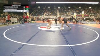 4A-138 lbs Quarterfinal - Andrew Gonzales, Central vs Caisen Miserany, Star Valley