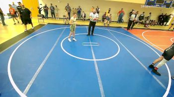 100 lbs Semifinal - Gus Strick, Lawrence Elite vs Bentley Mefford, Pryor Tigers