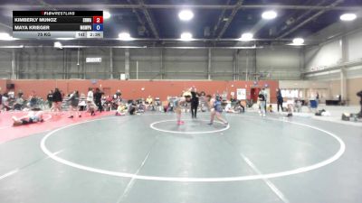 75 kg Rr Rnd 6 - Kimberly Munoz, South Hills Wrestling Academy - GHSE vs Maya Krieger, Misfits Kit Kats - GHSE