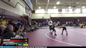 PW-17 lbs Quarterfinal - Jace Mete, USA Mat Club vs Koltin Murphy, North Liberty Wrestling Club