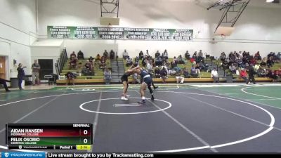 149 lbs Semifinal - Aidan Hansen, Moorpark College vs Felix Osorio, Cerritos College