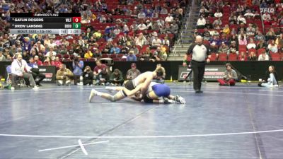 1A-190 lbs Semifinal - Gatlin Rogers, Wilton vs Drew Lansing, Don Bosco