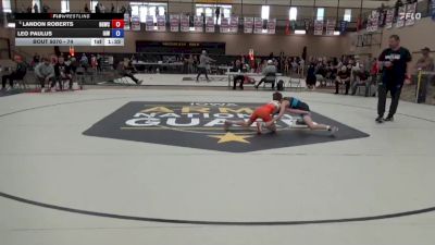74 lbs Cons. Round 3 - Landon Roberts, Big Game Wrestling Club vs Leo Paulus, Immortal Athletics WC