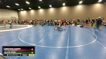 84-85 lbs Round 2 - Wilson Shaw, Brazos Valley Wrestling Club vs Christiano Barber, Texas Select Wrestling
