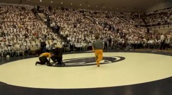 Hawkeyes Warming Up and Penn State White Out Crowd