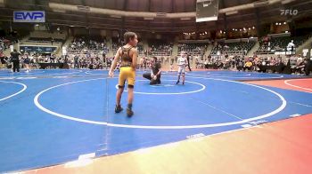 61 lbs Consi Of 8 #2 - Bryson Grigg, Tulsa Blue T Panthers vs Leland Riley, Midwest City Bombers Youth Wrestling Club