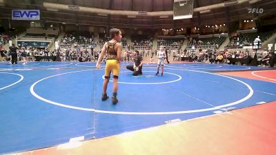 61 lbs Consi Of 8 #2 - Bryson Grigg, Tulsa Blue T Panthers vs Leland Riley, Midwest City Bombers Youth Wrestling Club