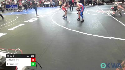 70-73 lbs Rr Rnd 5 - Jamison Howard, Caney Valley Wrestling vs Noah Nicely, Morris Wrestling Association