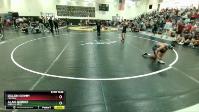 117-120 lbs Round 3 - Alan Quiroz, Greeley West vs Dillon Grimm, Central