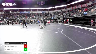 52 lbs Round Of 16 - Wyatt Baysinger, Fulton Hornets vs Jack Wood, King Select