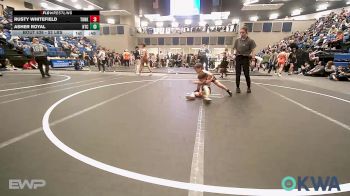 52 lbs Consi Of 16 #2 - Rusty Whitefield, Tonkawa Takedown Club vs Asher Royal, Hinton Takedown Club