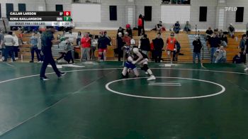 150 lbs 9th Place - Callan Larson, Bristol-Plymouth vs Ezra Baillargeon, Cumberland