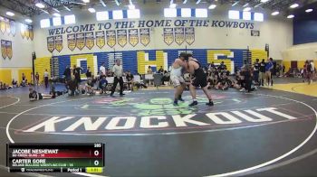 285 lbs Round 1 (8 Team) - Carter Gore, Deland Bulldog Wrestling Club vs Jacobe Neshewat, Bu-Creek-Burg