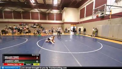 100 lbs Semifinal - William Terry, Bruin Wrestling Club vs Andrew Laws, Riverton Wolf Pack Wrestling