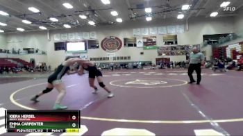 100 lbs Champ. Round 3 - Emma Carpenter, Vale vs Kiera Hersel, Rocky Mountain