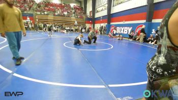 100 lbs Round Of 16 - Tidus Daniel, Hilldale Youth Wrestling Club vs Sam Satterfield, Tulsa Blue T Panthers