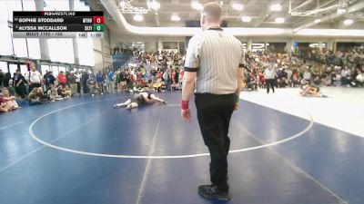155 lbs Cons. Round 4 - Alyssa McCallson, Skyview ID vs Sophie Stoddard, Mountain View
