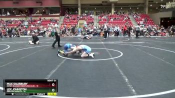 90 lbs Round 5 (6 Team) - Lex Johnston, Greater Heights vs Max Salisbury, Honey Badger Wrestling Club