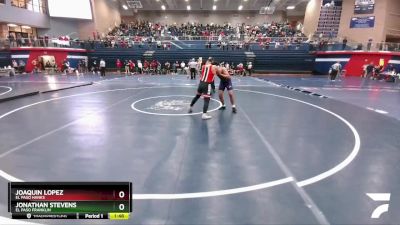 190 lbs Cons. Round 3 - Jonathan Stevens, El Paso Franklin vs Joaquin Lopez, El Paso Hanks