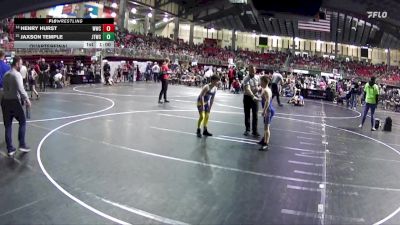 95 lbs Quarterfinal - Jaxson Temple, Junior Titans Wrestling Club vs Henry Hurst, Wahoo Wrestling Club