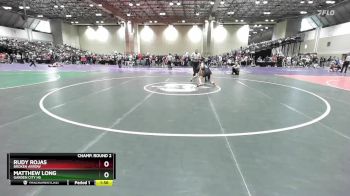 120 lbs Champ. Round 2 - Matthew Long, Garden City HS vs Rudy Rojas, Broken Arrow