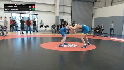 155 lbs Cons. Sub-semis - Wyatt Walbeck, California vs Cooper Bain, Eastern Oregon Elite