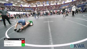 96 lbs Quarterfinal - Michael Rodgers, Newcastle Youth Wrestling vs Brayden Merritt, Norman North