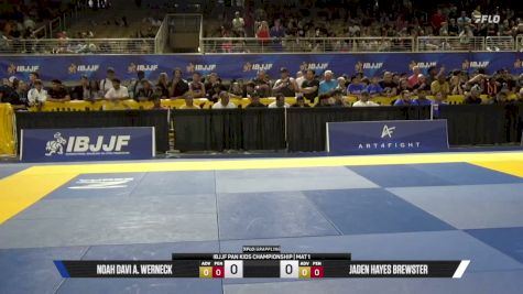 Jaden Hayes Brewster vs Noah Davi A. Werneck 2026 Pan Kids Jiu-Jitsu IBJJF Championship