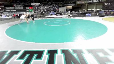 Girls 2A 140 lbs 1st Place Match - Amayrany Rodriguez, Franklin Pierce (Girls) vs Emily Gomez, North Kitsap (Girls)