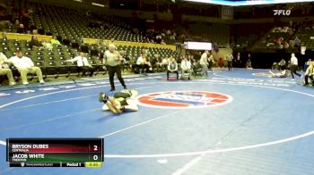 106 Class 1 lbs Cons. Round 3 - Bryson Dubes, Centralia vs Jacob White, Trenton