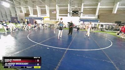 150 lbs Placement Matches (8 Team) - Oakley Maddox, Idaho vs JD Minder-Broeckaert, Wisconsin